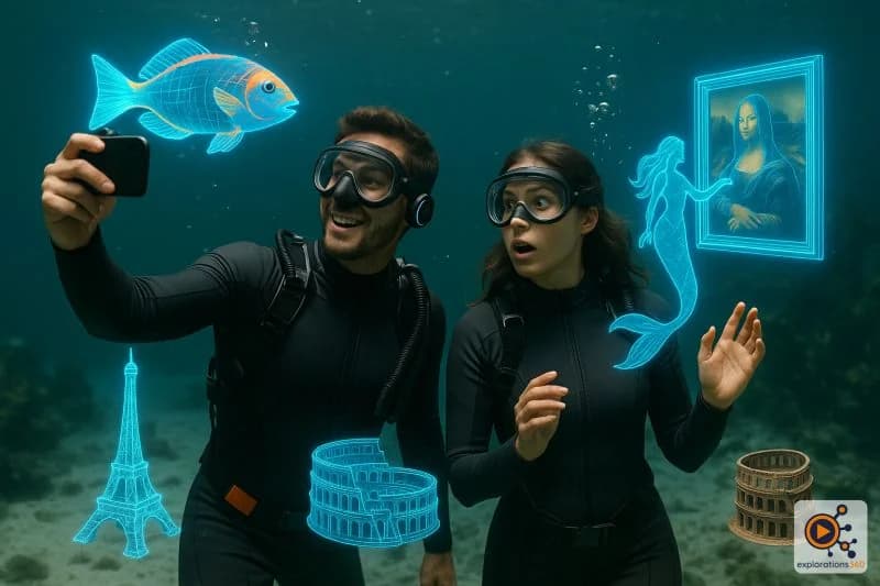 Casque VR futuriste concept