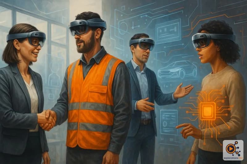 Casque VR design futuriste