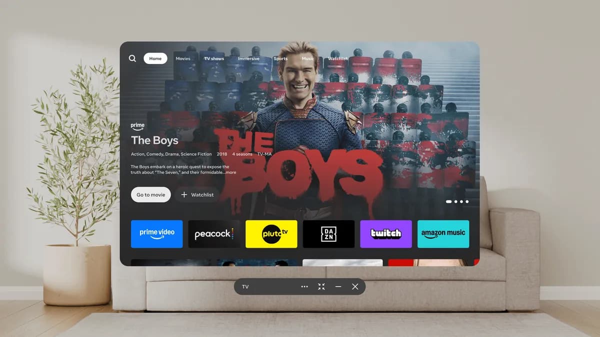Meta construit une smart TV... en réalité virtuelle