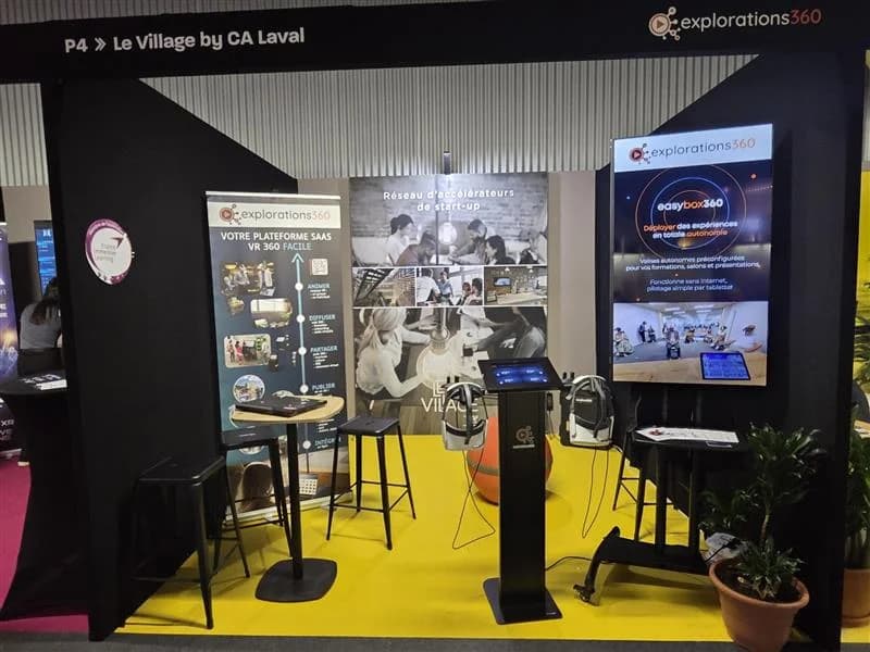 explorations360 à Laval Virtual 2026 : c'est parti, Hall Pegasus, Stand 4 !
