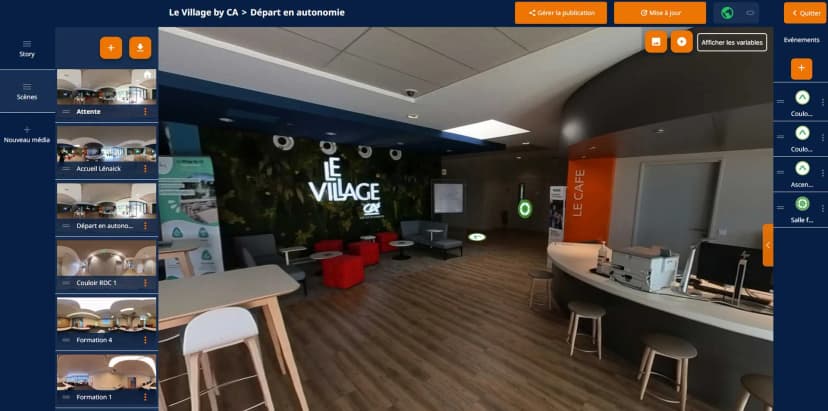 Visite Virtuelle Village by CA