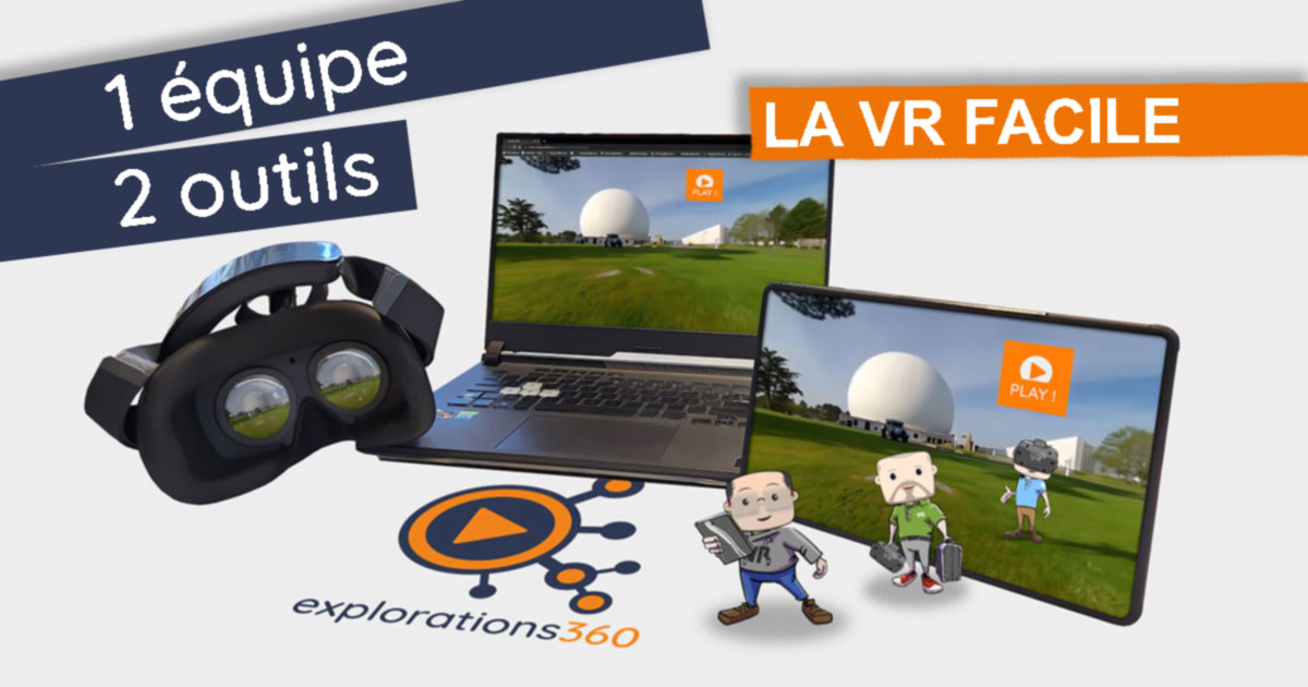 Déploiement réalité virtuelle 360 sur PC, MAC, Tablette et casque VR